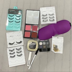 Bundle Makeup Eyelashes Sleep Mask Jewelry